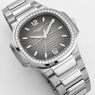 Patek Philippe Nautilus 7118/1200A-011 'Ladies' Stainless Steel Grey Dial Diamond Bezel (2025)