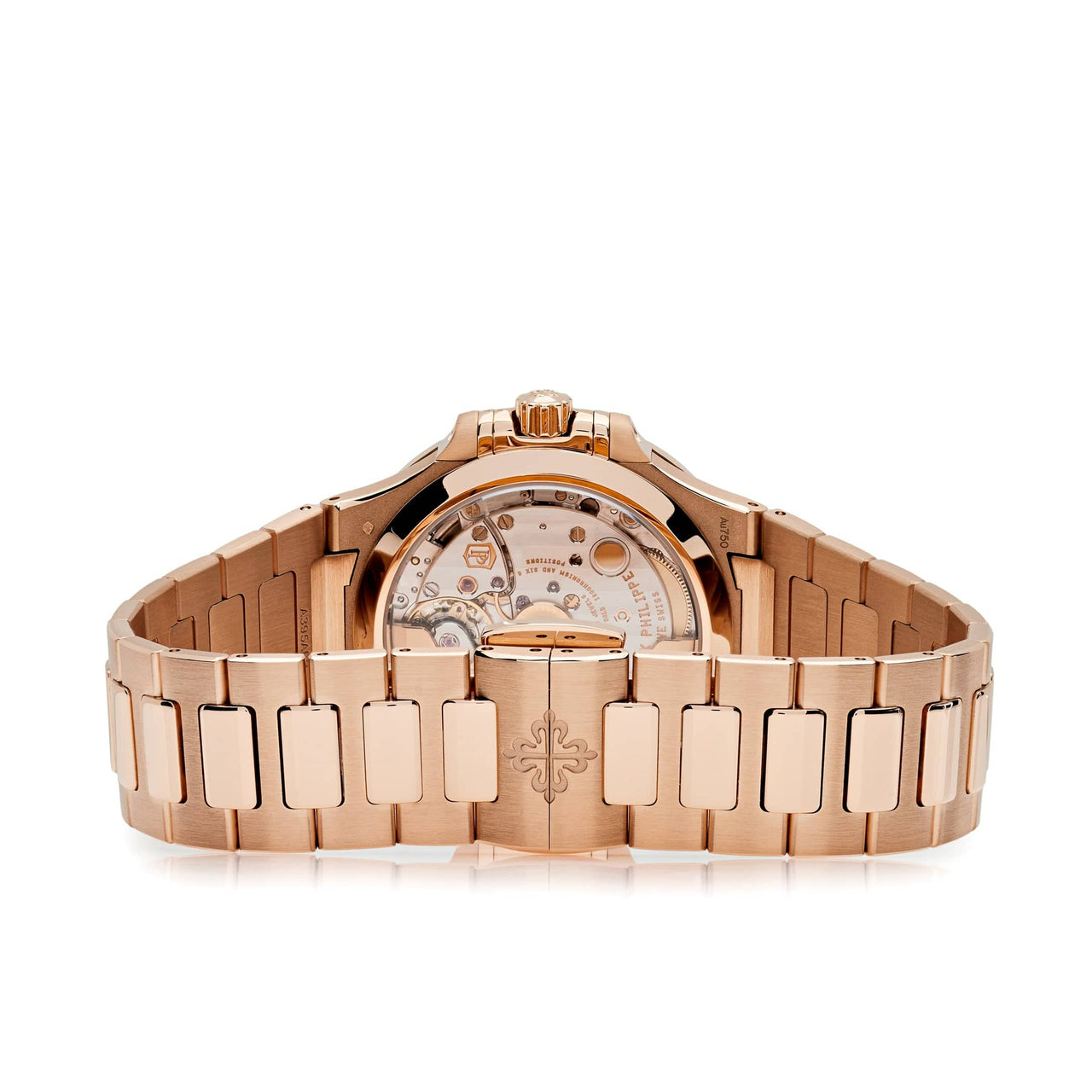 Luxury Watch Patek Philippe Nautilus Rose Gold Diamond Bezel White Tiffany & Co. Dial 7118/1200R-001 Wrist Aficionado