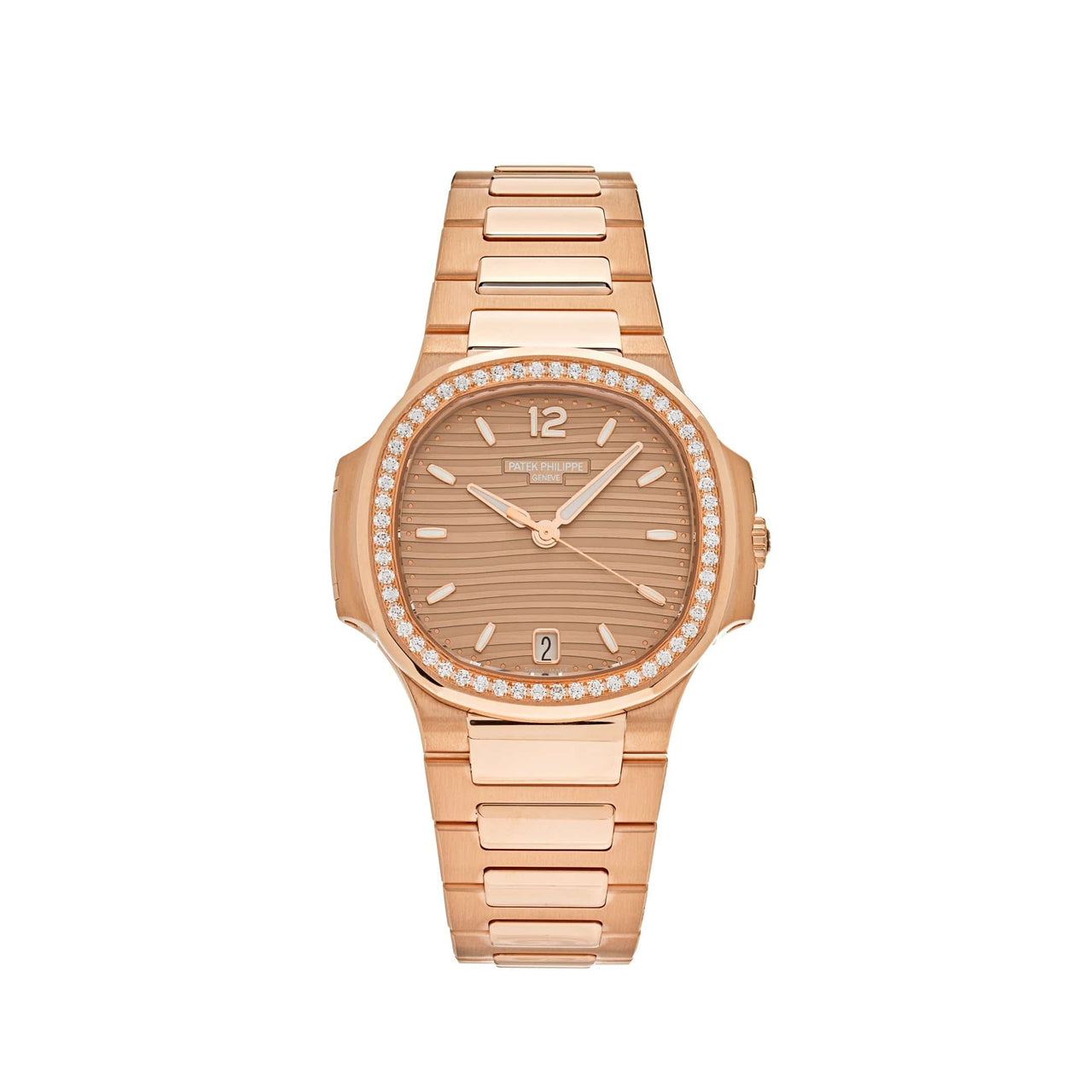 Luxury Watch Patek Philippe Nautilus 35.2mm Rose Gold 7118/1200R-010 Wrist Aficionado