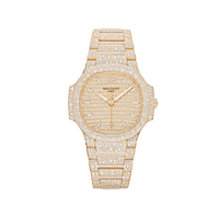 Thumbnail for Luxury Watch Patek Philippe Nautilus Rose Gold Iced Out Diamond Set 7118/1450R-001 Wrist Aficionado