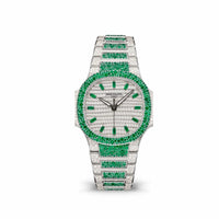 Thumbnail for Patek Philippe Nautilus 7118/1453G 'Ladies Haute Joaillerie' Green Emerald