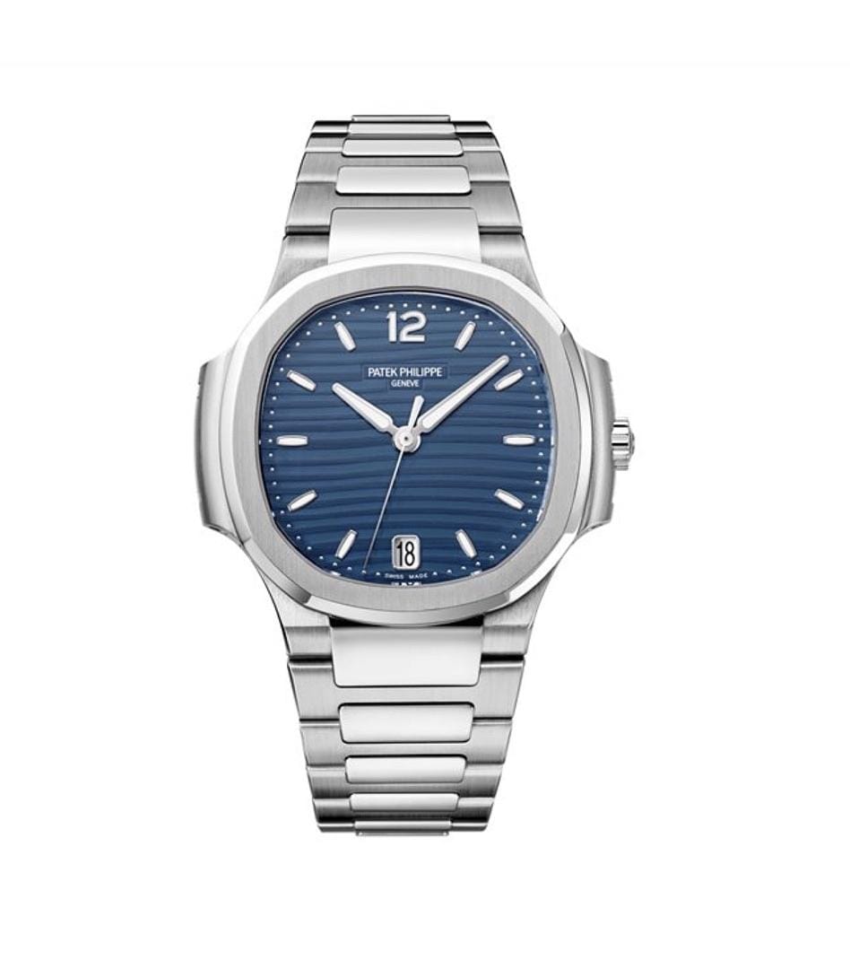 Luxury Watch Patek Philippe Ladies Nautilus Blue Dial 7118/1A-001 Wrist Aficionado