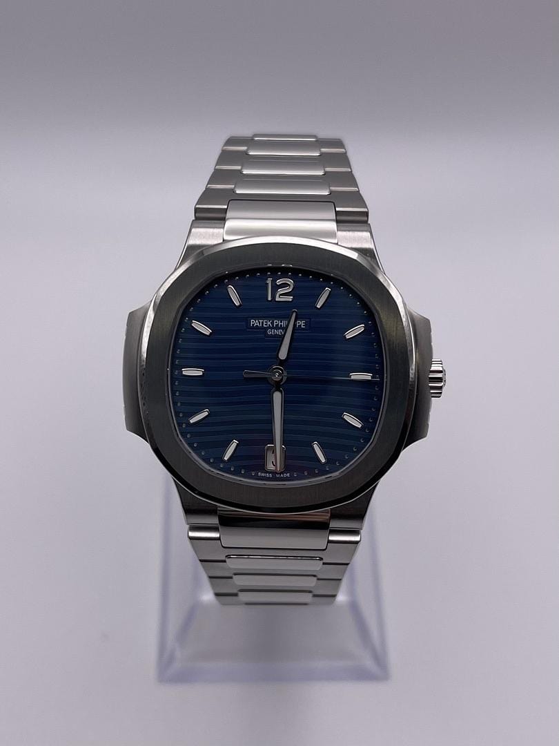 Luxury Watch Patek Philippe Ladies Nautilus Blue Dial 7118/1A-001 Wrist Aficionado