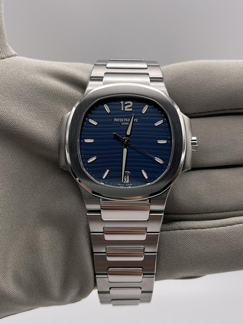 Luxury Watch Patek Philippe Ladies Nautilus Blue Dial 7118/1A-001 Wrist Aficionado