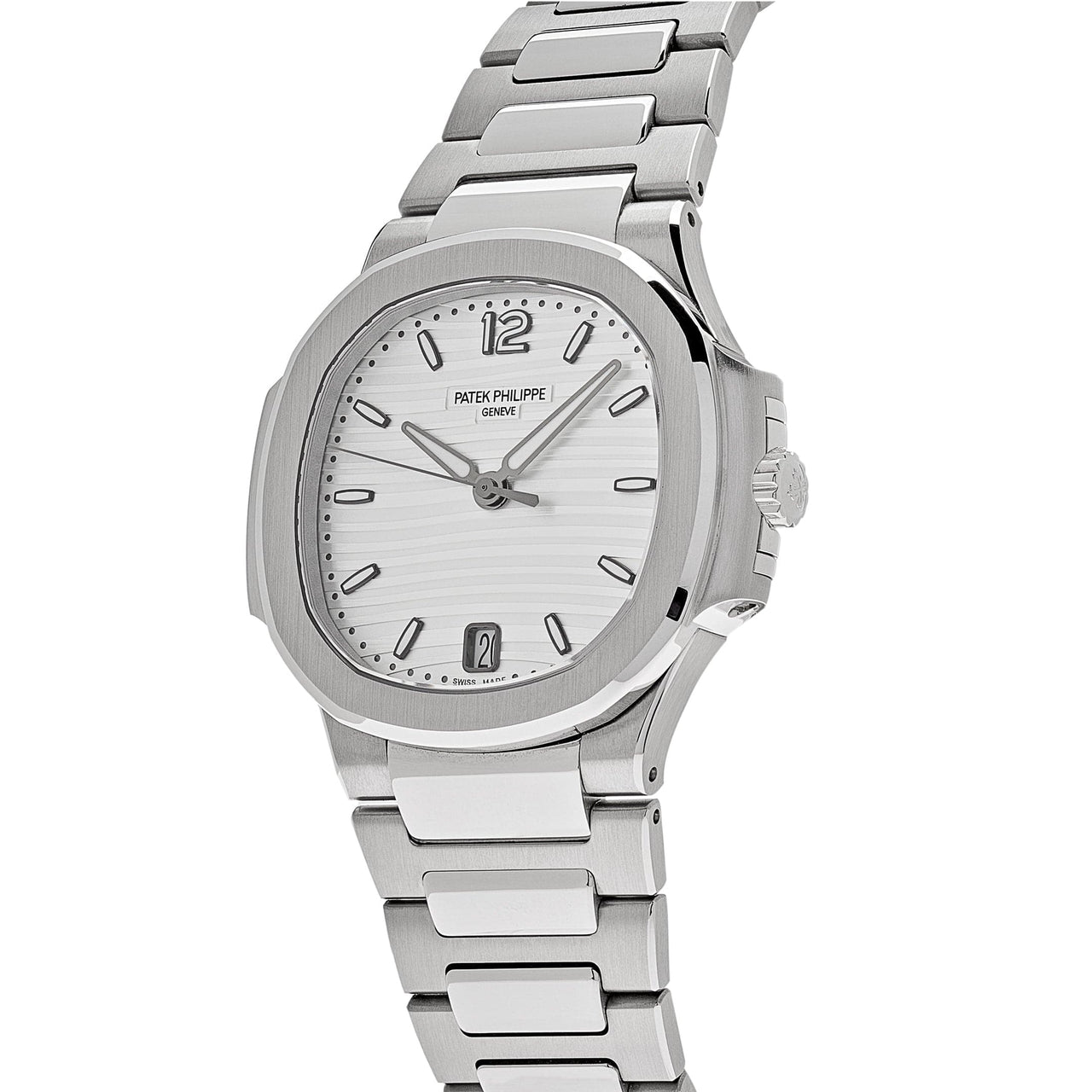 Luxury Watch Patek Philippe Ladies Nautilus Stainless Steel 7118/1A-010 Wrist Aficionado
