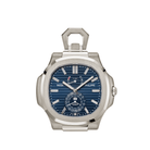 Patek Philippe Nautilus Desk Clock 958G-001 '50th Anniversary' White Gold Blue Diamond Baguette Dial (2026)