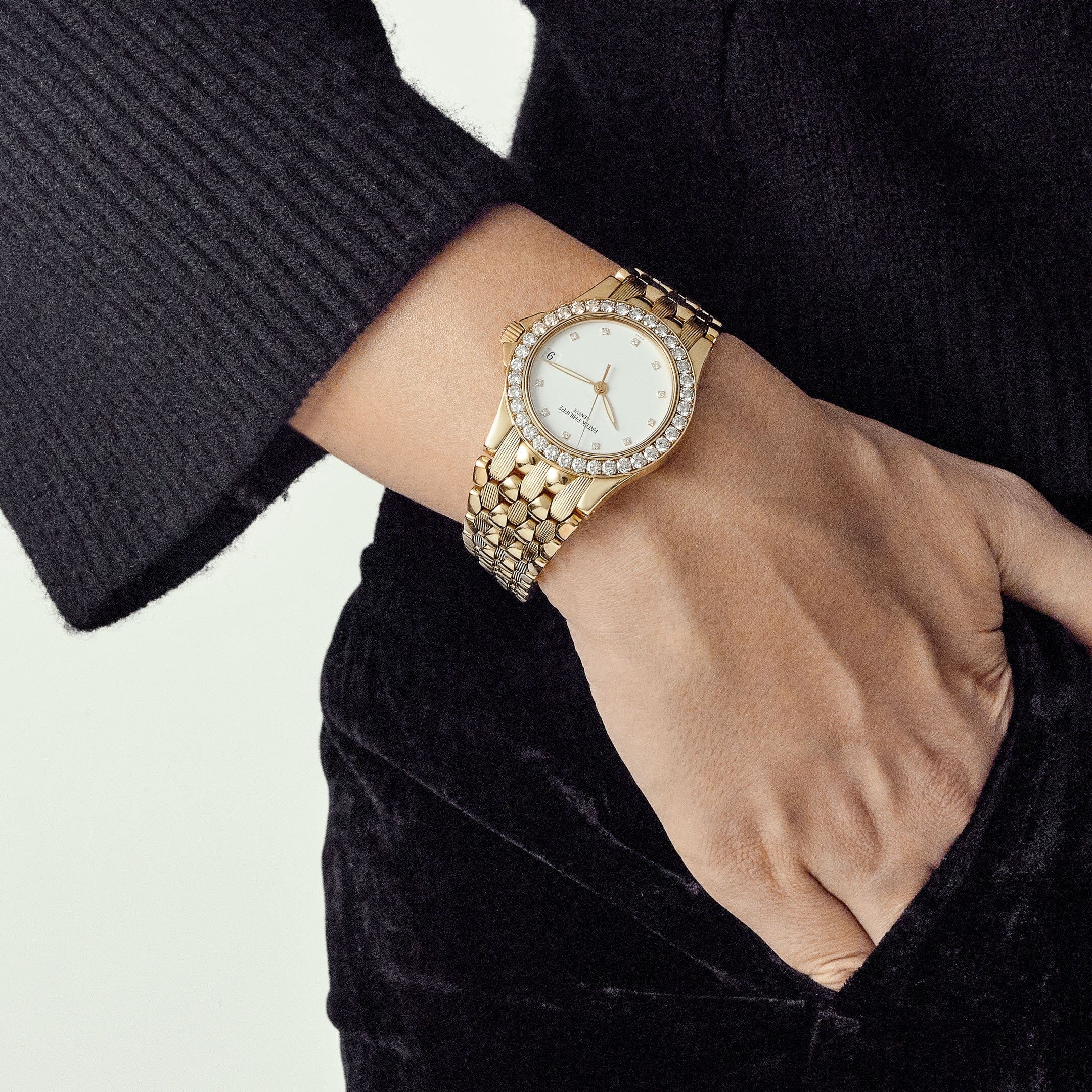 Patek Philippe Neptune 5081/10J-001 Yellow Gold White Diamond Dial