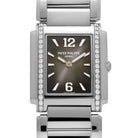 Patek Philippe Twenty-4 4910/1200A-010 'Ladies' Stainless Steel Gray Dial Diamond Bezel Quartz