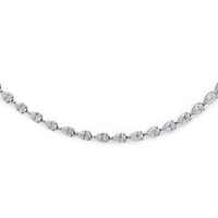 Thumbnail for Pear-Shaped Diamond Riviére Tennis Necklace  ‌