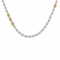 Thumbnail for Pear-Shaped Diamond Riviére Tennis Necklace with Yellow Diamonds