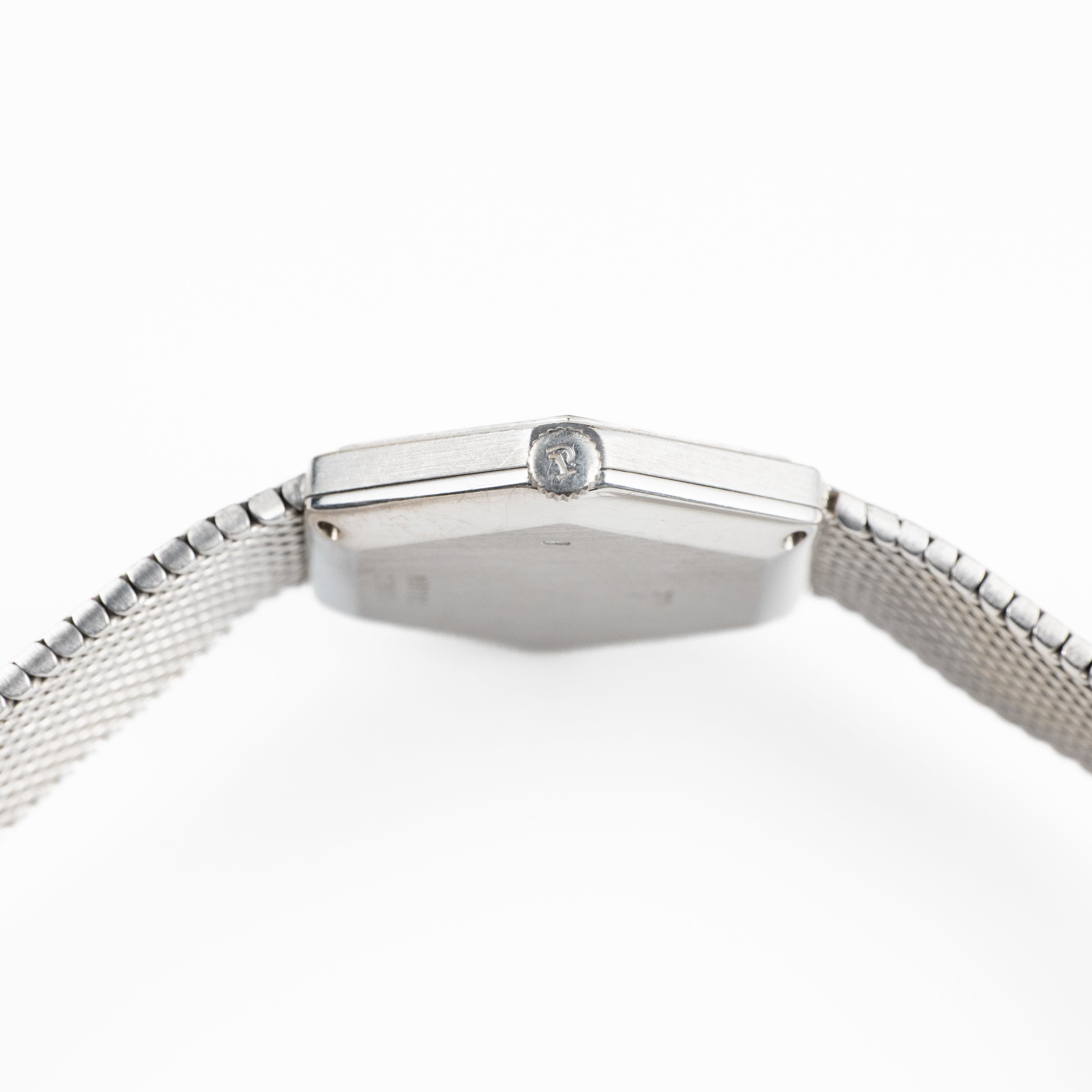 Piaget 9557B2 Hexagon White Gold Malachite Diamond Dial