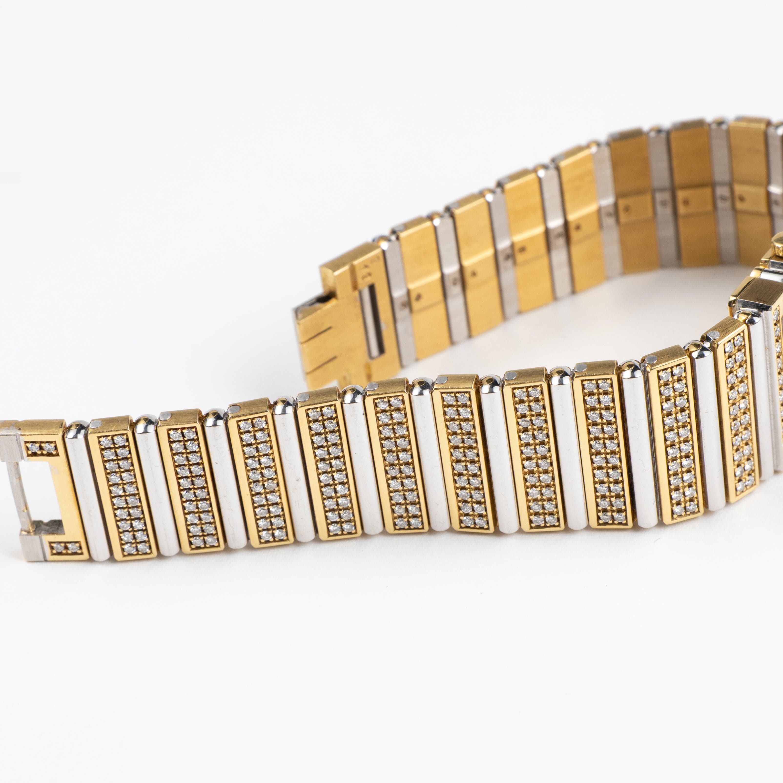 Piaget Polo 813C725 Yellow Gold White Gold Diamonds Quartz – Wrist
