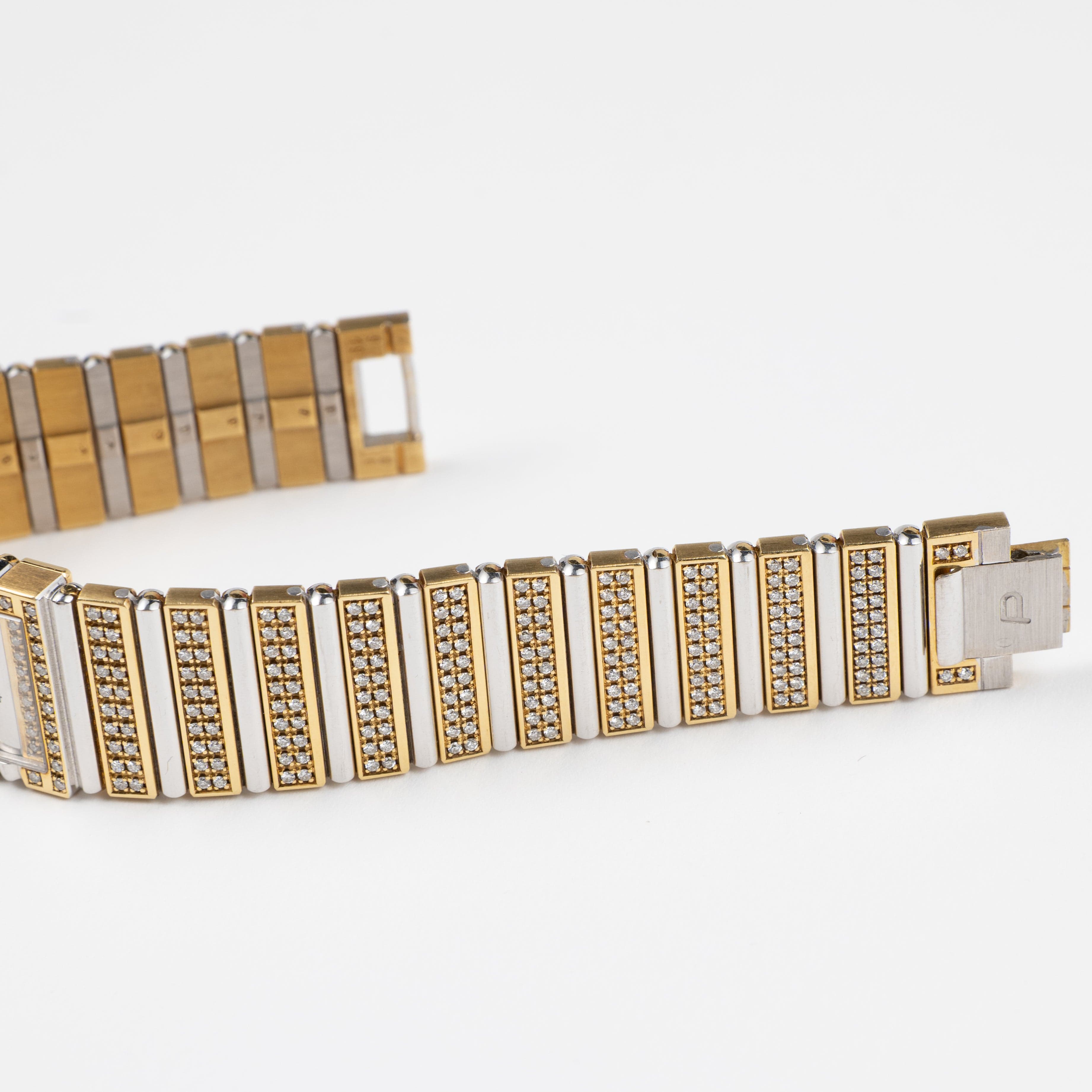 Piaget Polo 813C725 Yellow Gold White Gold Diamonds Quartz – Wrist