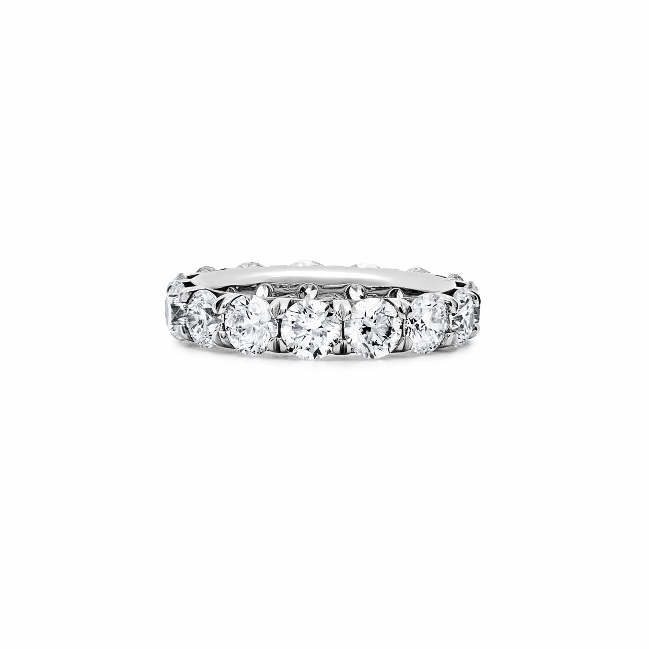 Platinum Round Diamond Eternity Ring