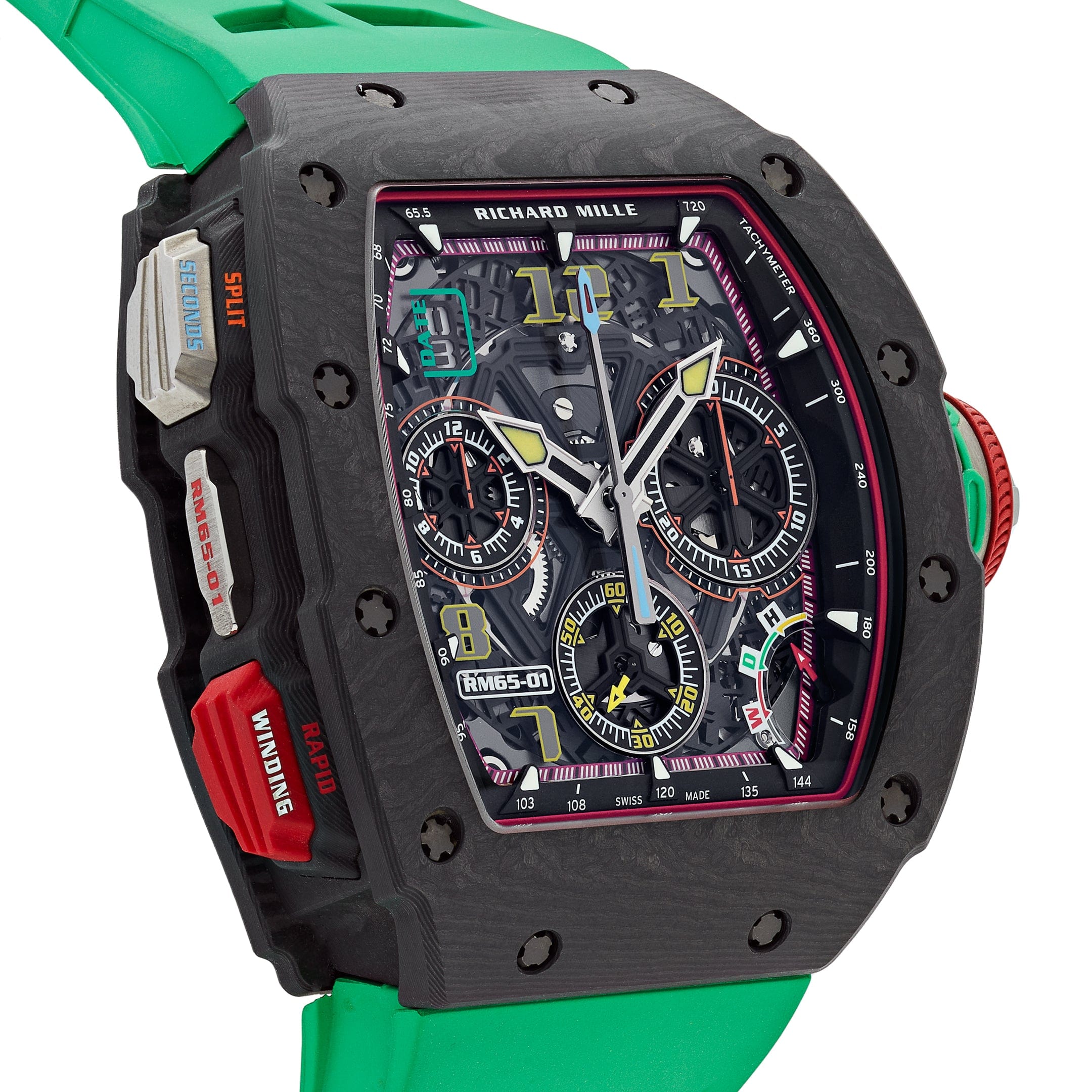 Richard Mille Automatic Winding Chronograph Carbon RM65-01 Wrist Aficionado