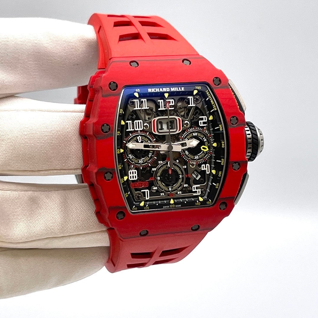 Luxury Watch Richard Mille Automatic Winding Flyback Chronograph RM11-03 Wrist Aficionado