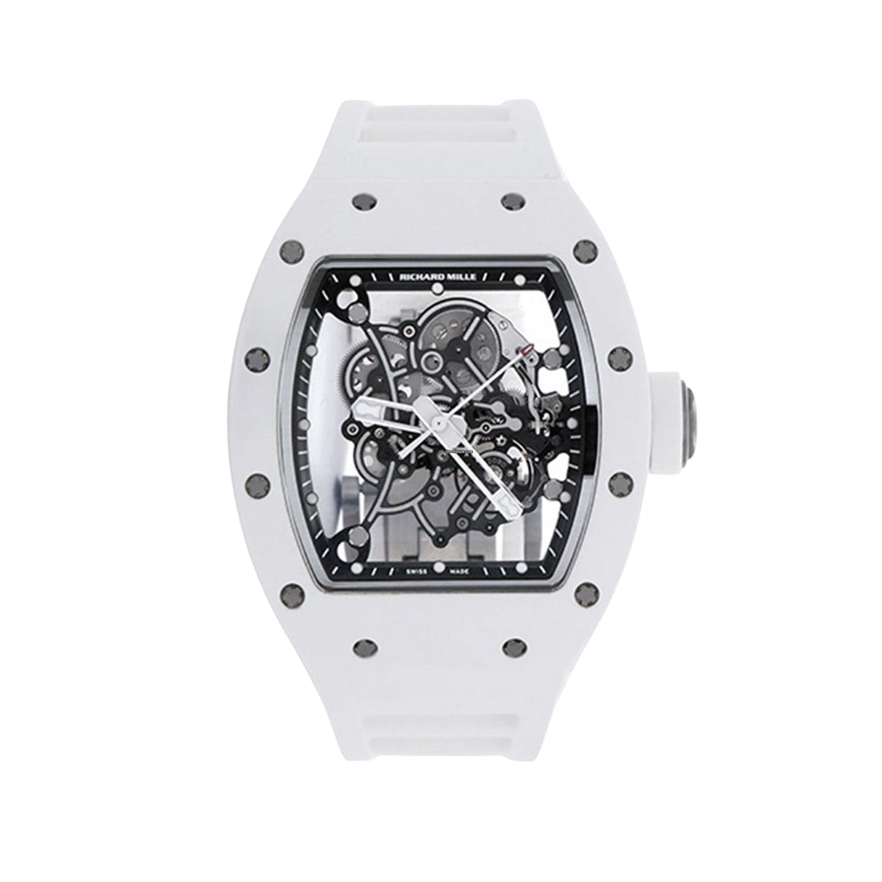 Luxury Watch Richard Mille Bubba Watson White Ceramic RM055 Wrist Aficionado