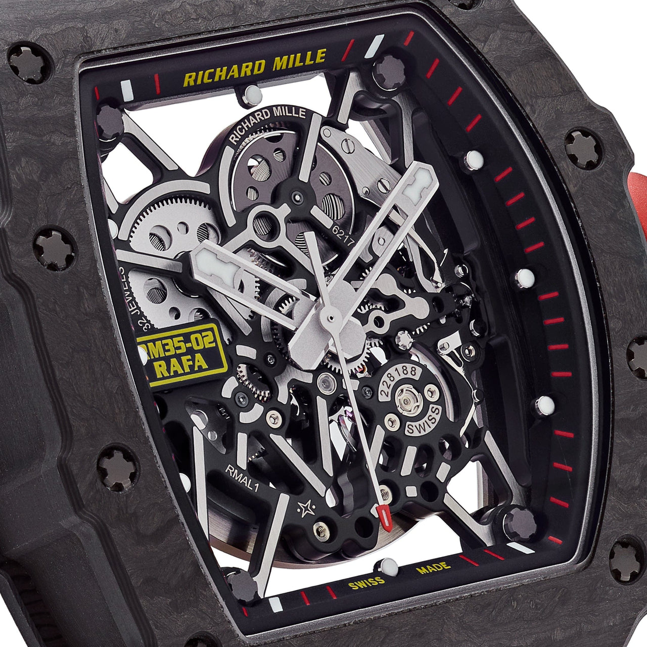Luxury Watch Richard Mille Carbon TPT RM35-02 Wrist Aficionado