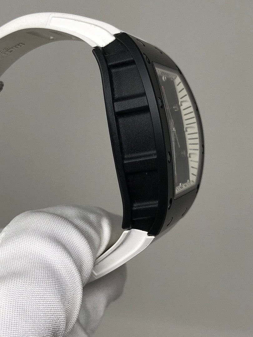 Luxury Watch Richard Mille Ceramic Bubba Watson White Drive (Americas) RM055 Wrist Aficionado