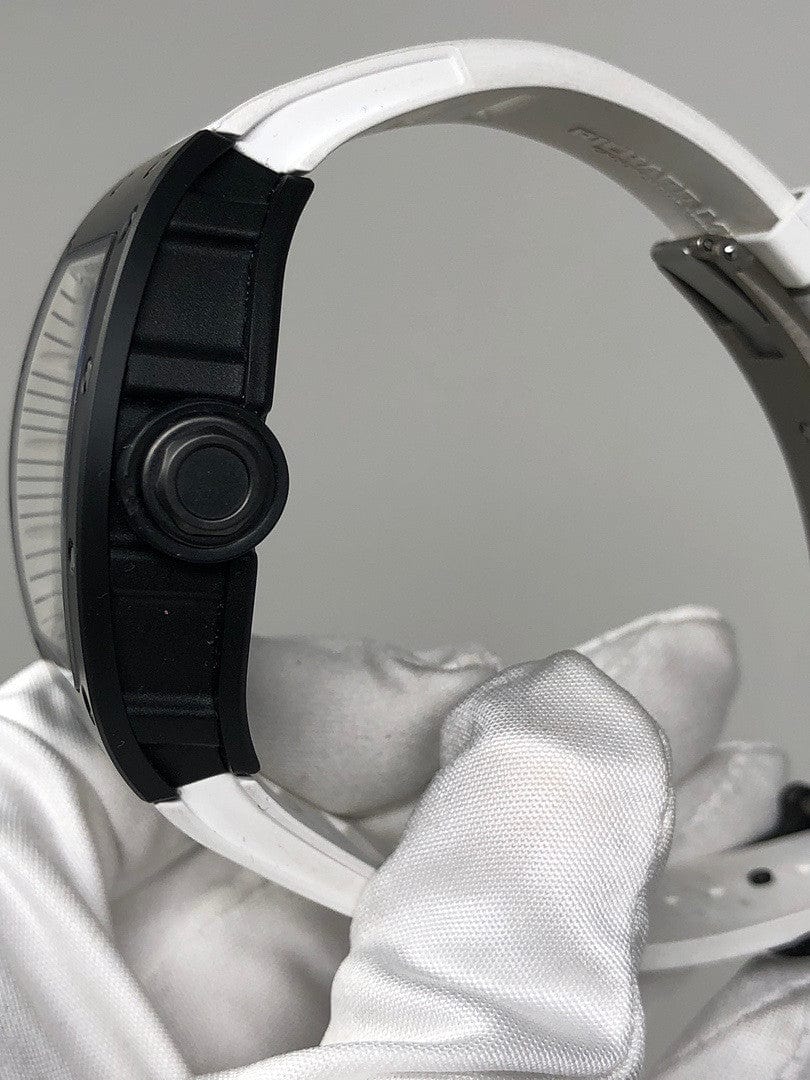 Luxury Watch Richard Mille Ceramic Bubba Watson White Drive (Americas) RM055 Wrist Aficionado