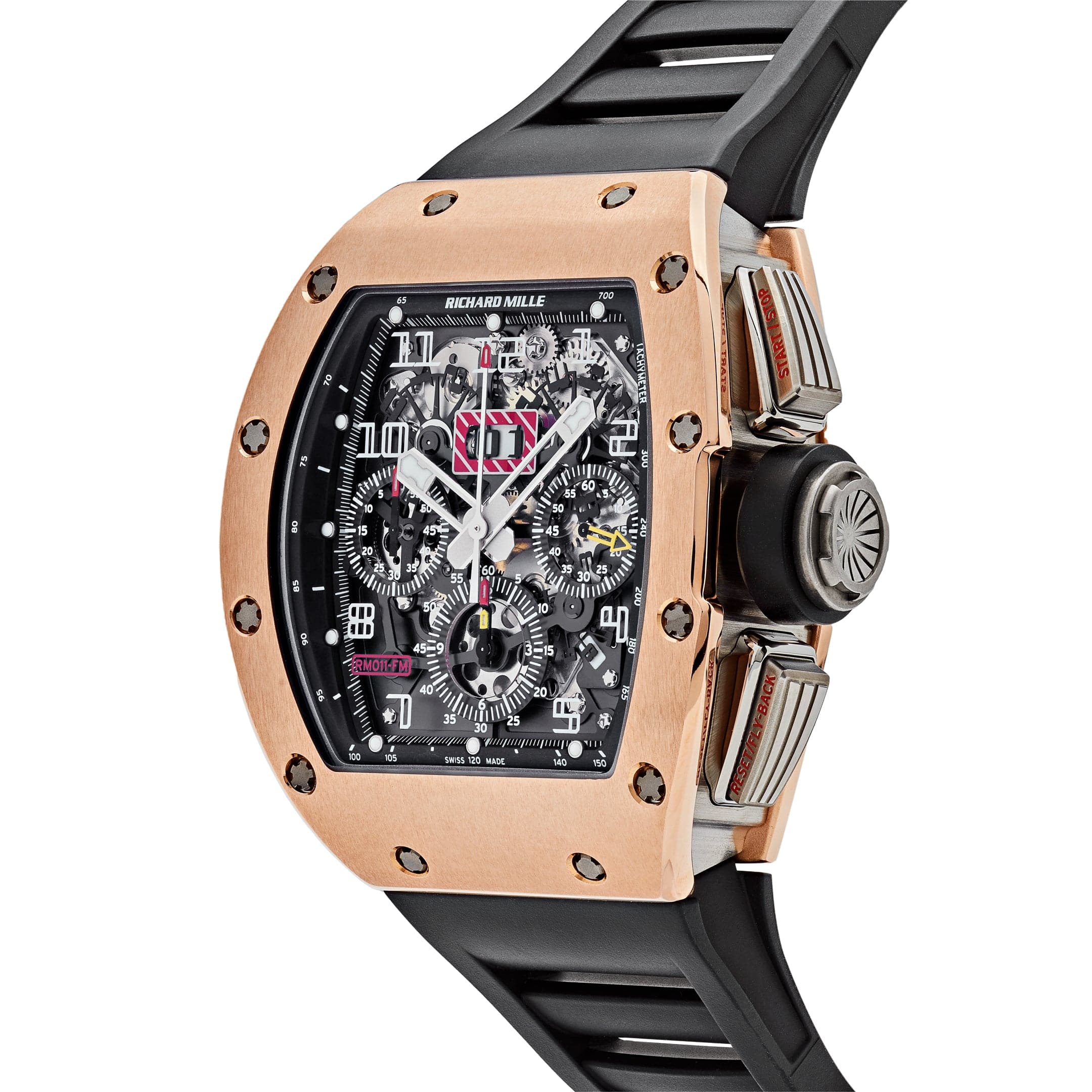 Luxury Watch Richard Mille Felipe Massa Chronograph Rose Gold RM011 Wrist Aficionado