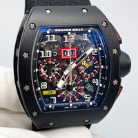 Thumbnail for Luxury Watch Richard Mille Felipe Massa Flyback Chronograph Black Carbon RM011-FM Wrist Aficionado