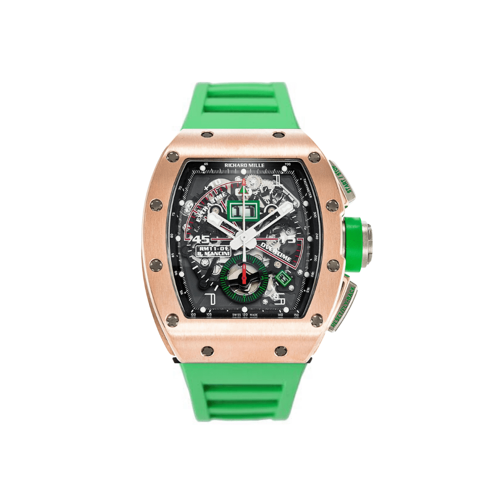 Luxury Watch Richard Mille Flyback Robert Mancini Rose Gold & Titanium RM11-01 Wrist Aficionado
