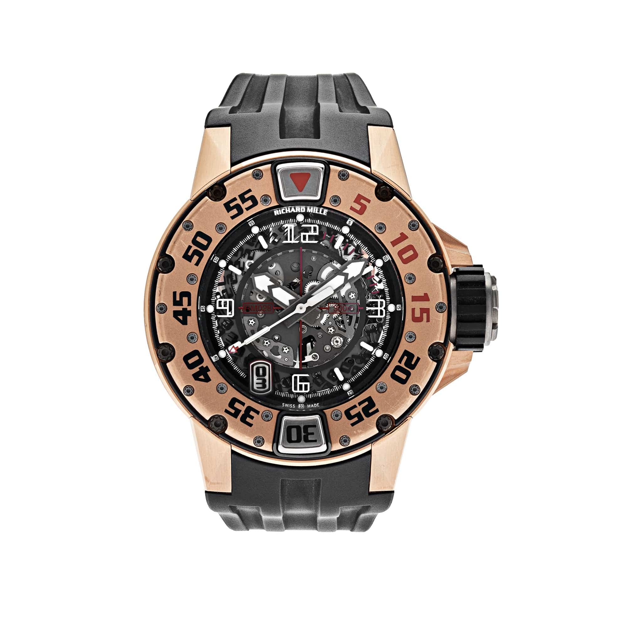 Luxury Watch Richard Mille Full Rose Gold RM 028 Wrist Aficionado