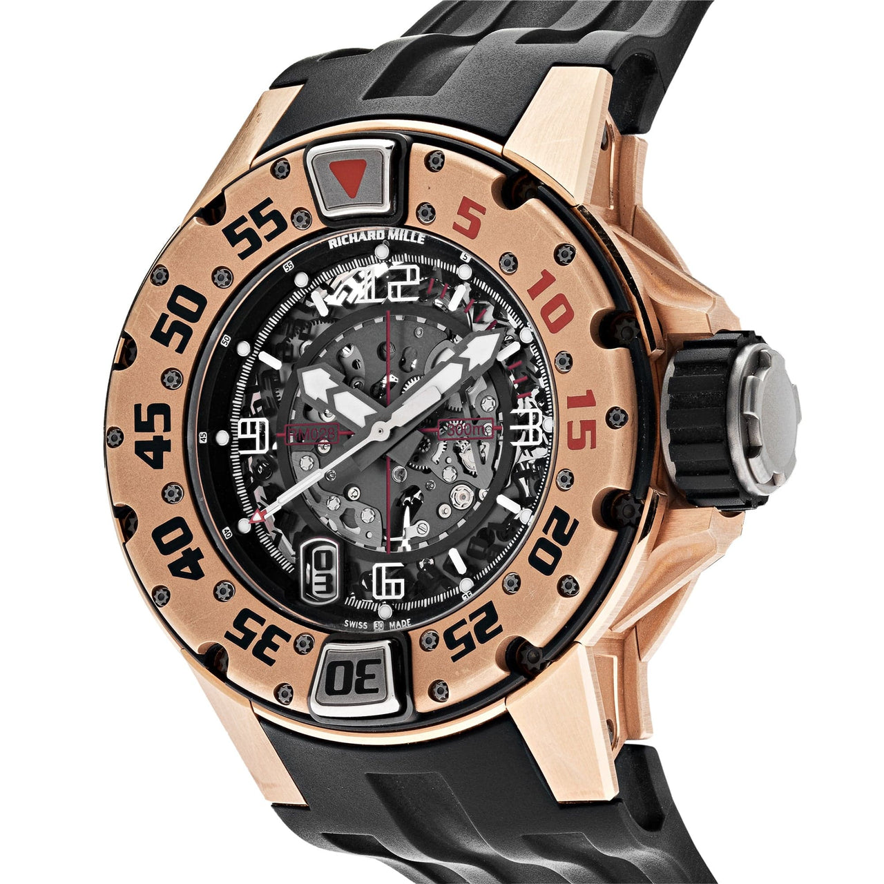 Luxury Watch Richard Mille Full Rose Gold RM 028 Wrist Aficionado