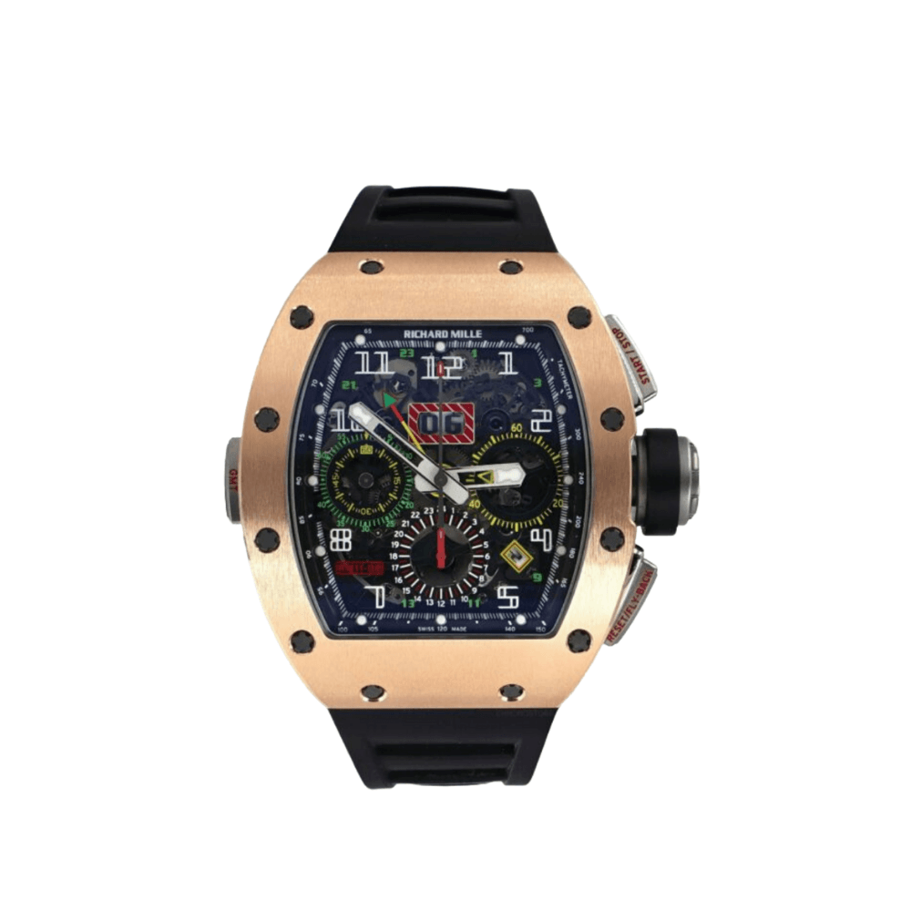 Luxury Watch Richard Mille GMT Rose Gold RM 11-02 Wrist Aficionado