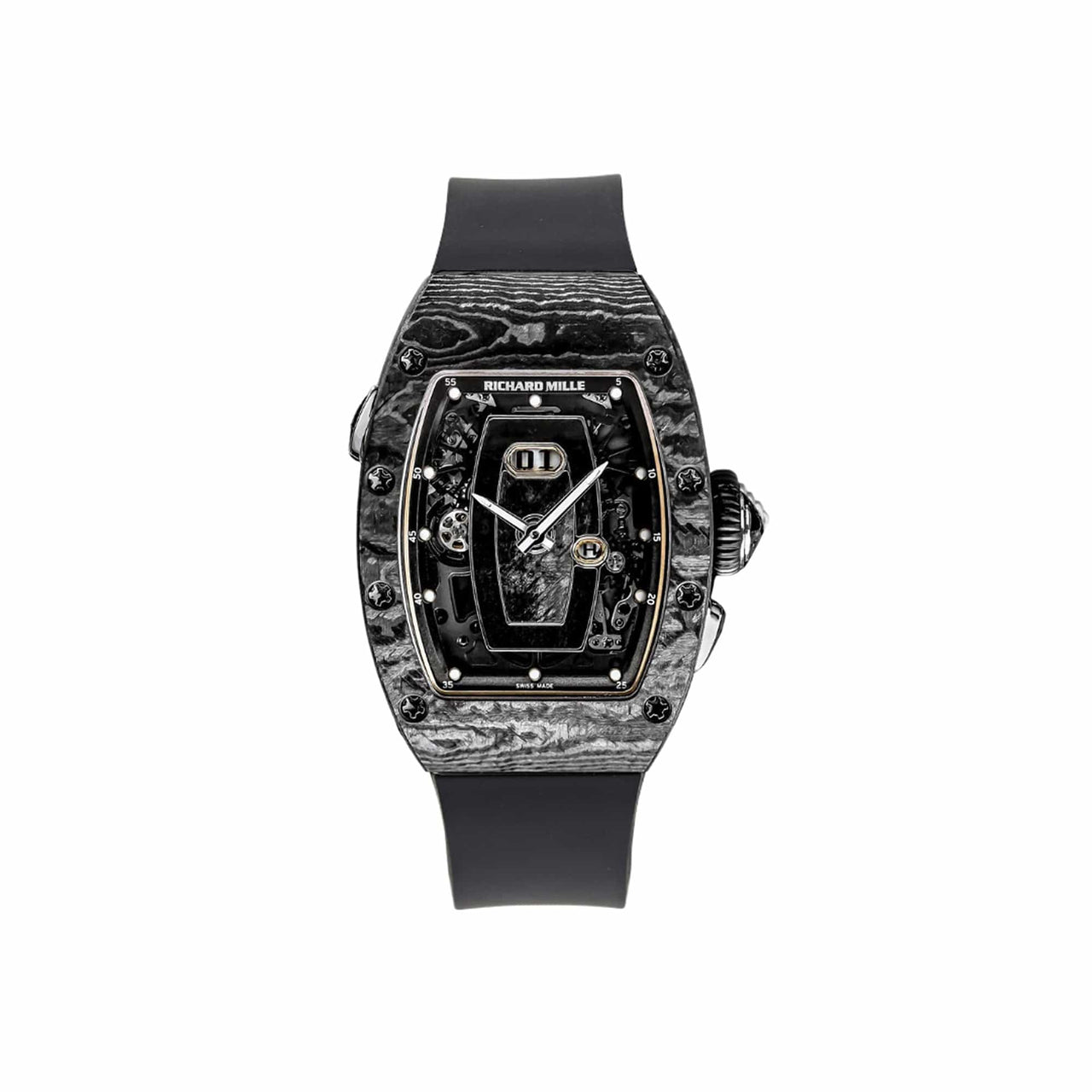 Luxury Watch Richard Mille Ladies' Carbon TPT RM037 Wrist Aficionado