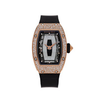 Thumbnail for Luxury Watch Richard Mille Ladies' Rose Gold Onyx Snow Diamond Set RM07-01 Wrist Aficionado