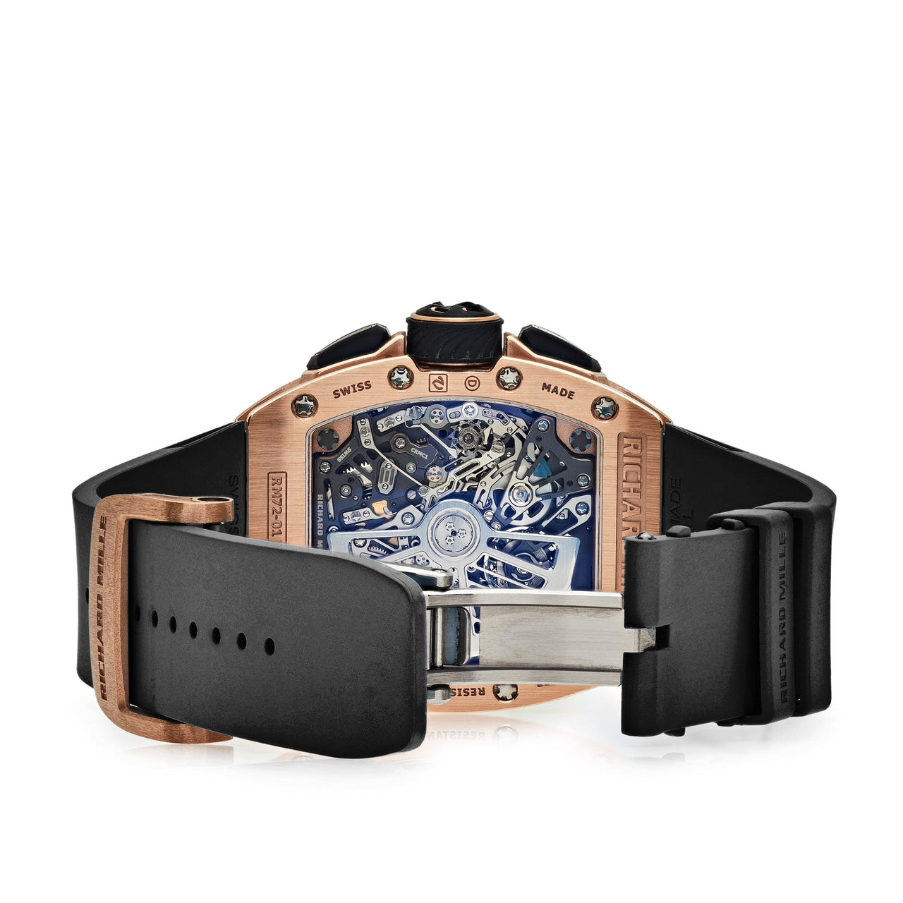 Richard Mille Lifestyle In-House Chronograph Rose Gold RM72-01 Wrist Aficionado