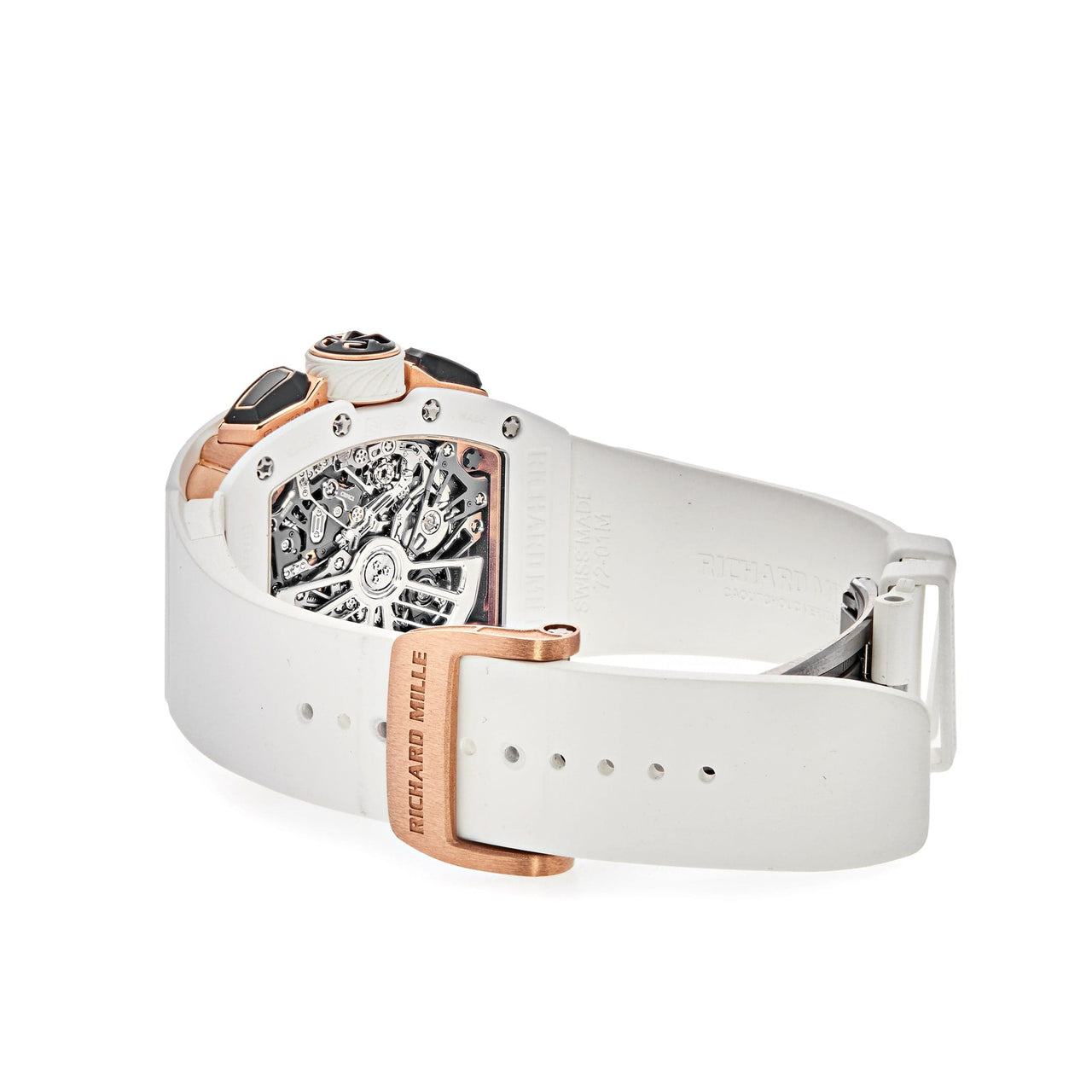 Luxury Watch Richard Mille Lifestyle In-House Chronograph White Ceramic RM72-01 Wrist Aficionado