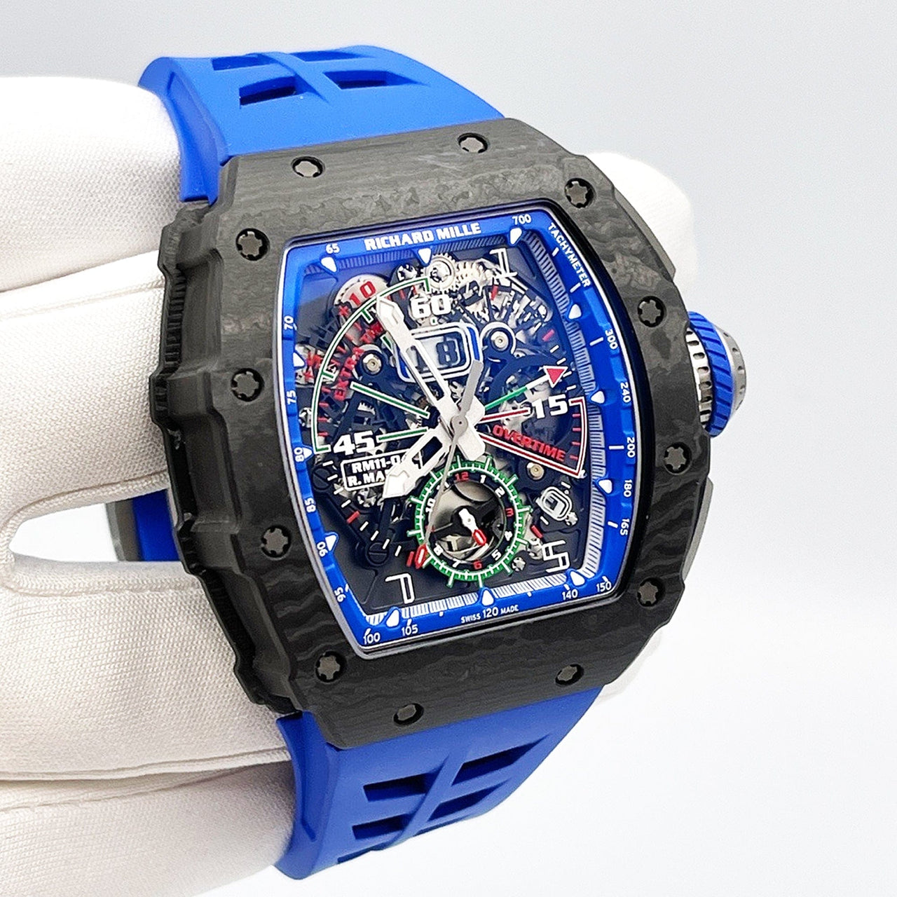 Luxury Watch Richard Mille Mancini Carbon TPT RM11-04 Wrist Aficionado