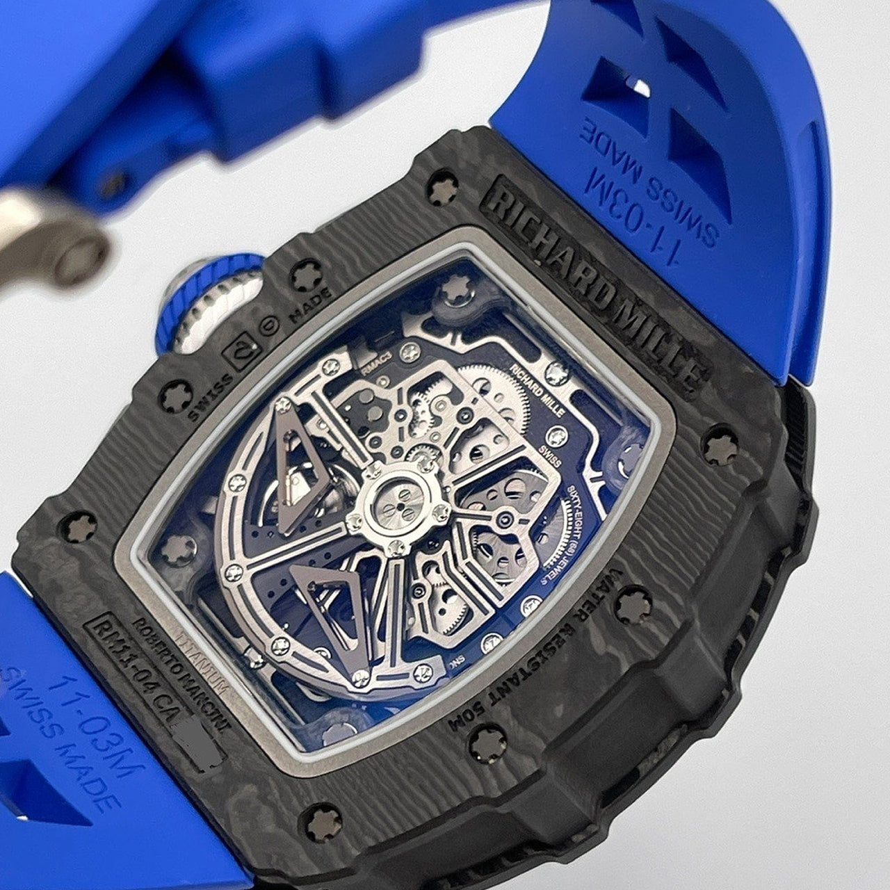 Luxury Watch Richard Mille Mancini Carbon TPT RM11-04 Wrist Aficionado