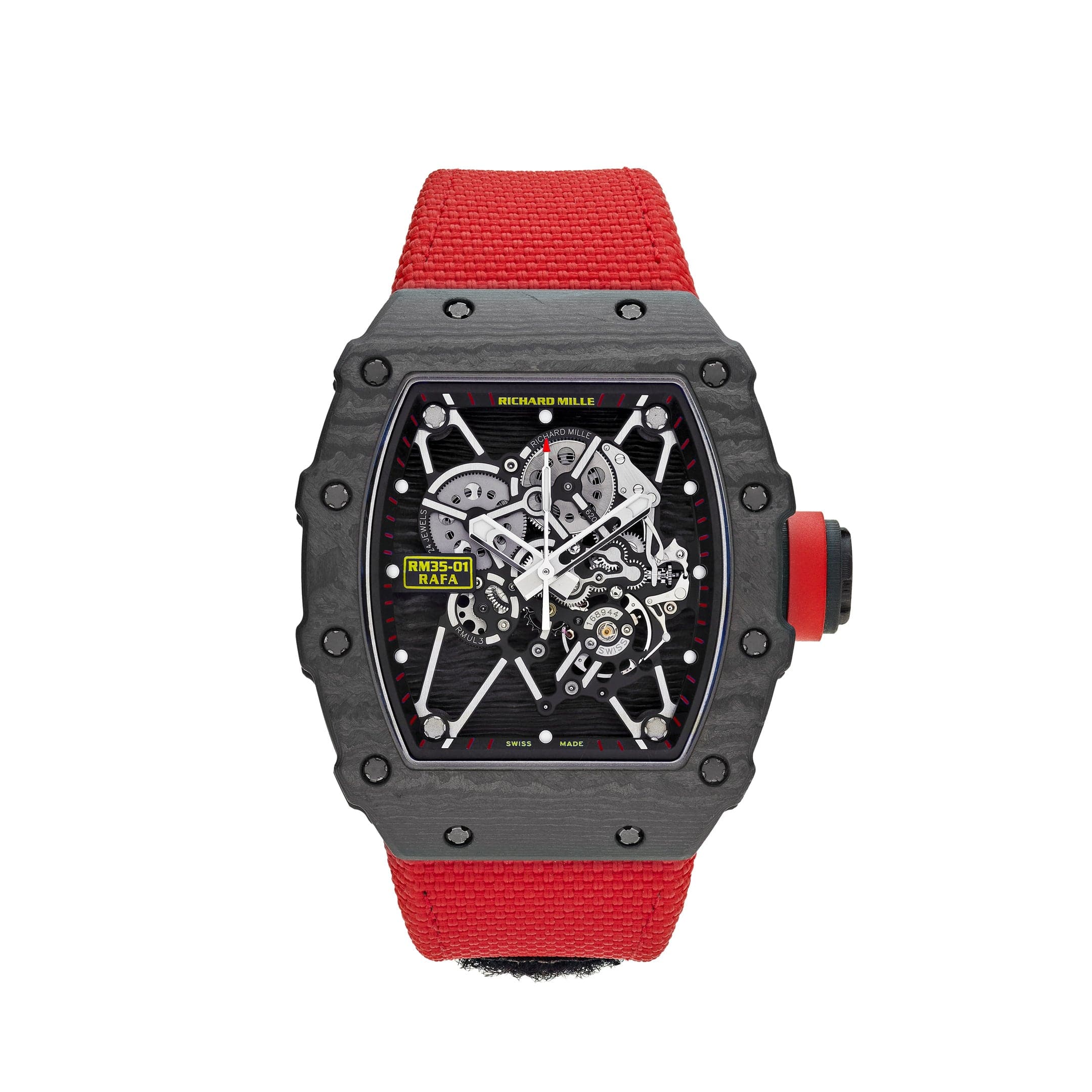 Luxury Watch Richard Mille Rafael Nadal Black NTPT Carbon RM35-01 Wrist Aficionado