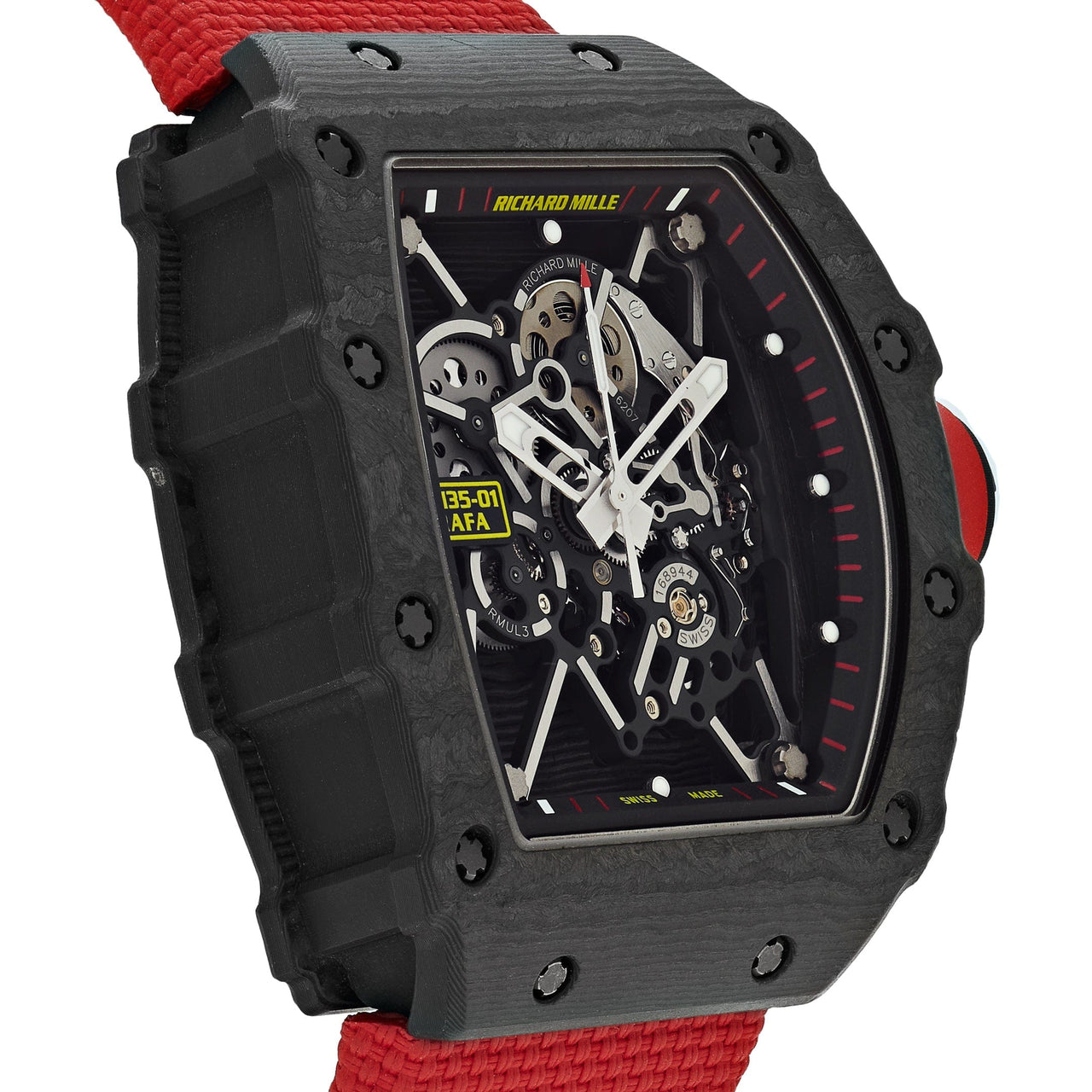 Luxury Watch Richard Mille Rafael Nadal Black NTPT Carbon RM35-01 Wrist Aficionado