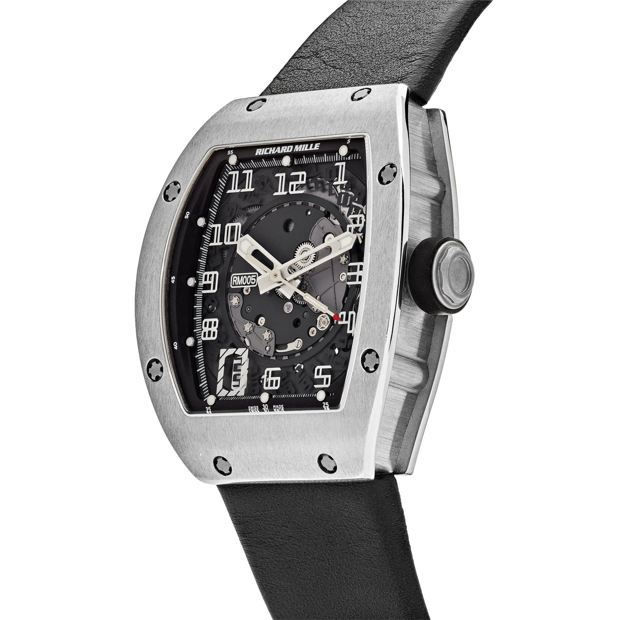 Luxury Watch Richard Mille White Gold RM005 Wrist Aficionado