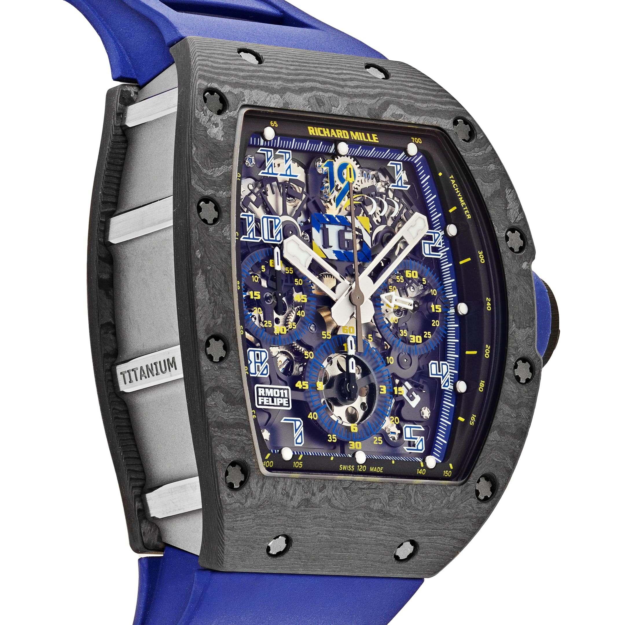 Richard Mille RM 011 Automatic Flyback Chronograph Felipe Massa 10th Anniversary Carbon NTPT Titanium Limited Edition (2015)