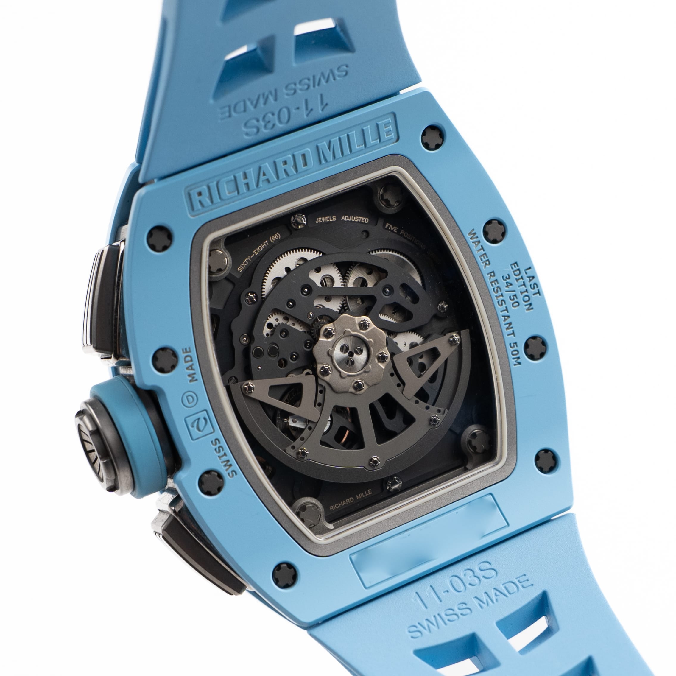 Richard Mille RM 011 Baby Blue Ceramic Felipe Massa Last Limited Edition of 50 (2019)