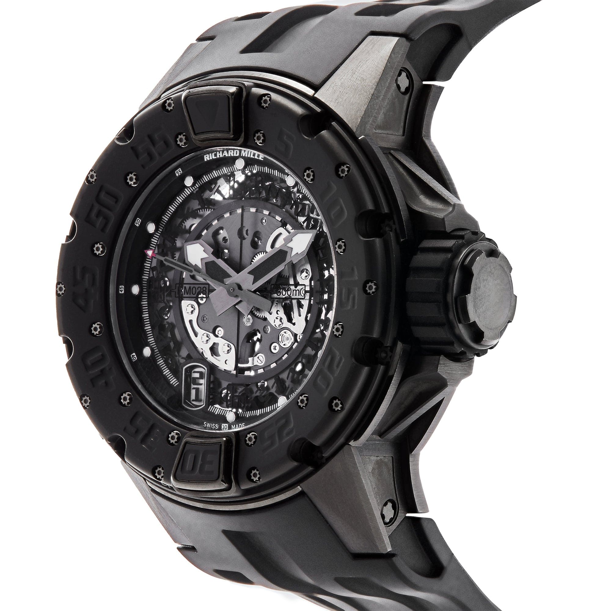 Luxury Watch Richard Mille Boutique Special Black Titanium RM028 Limited Edition to 30pcs Wrist Aficionado