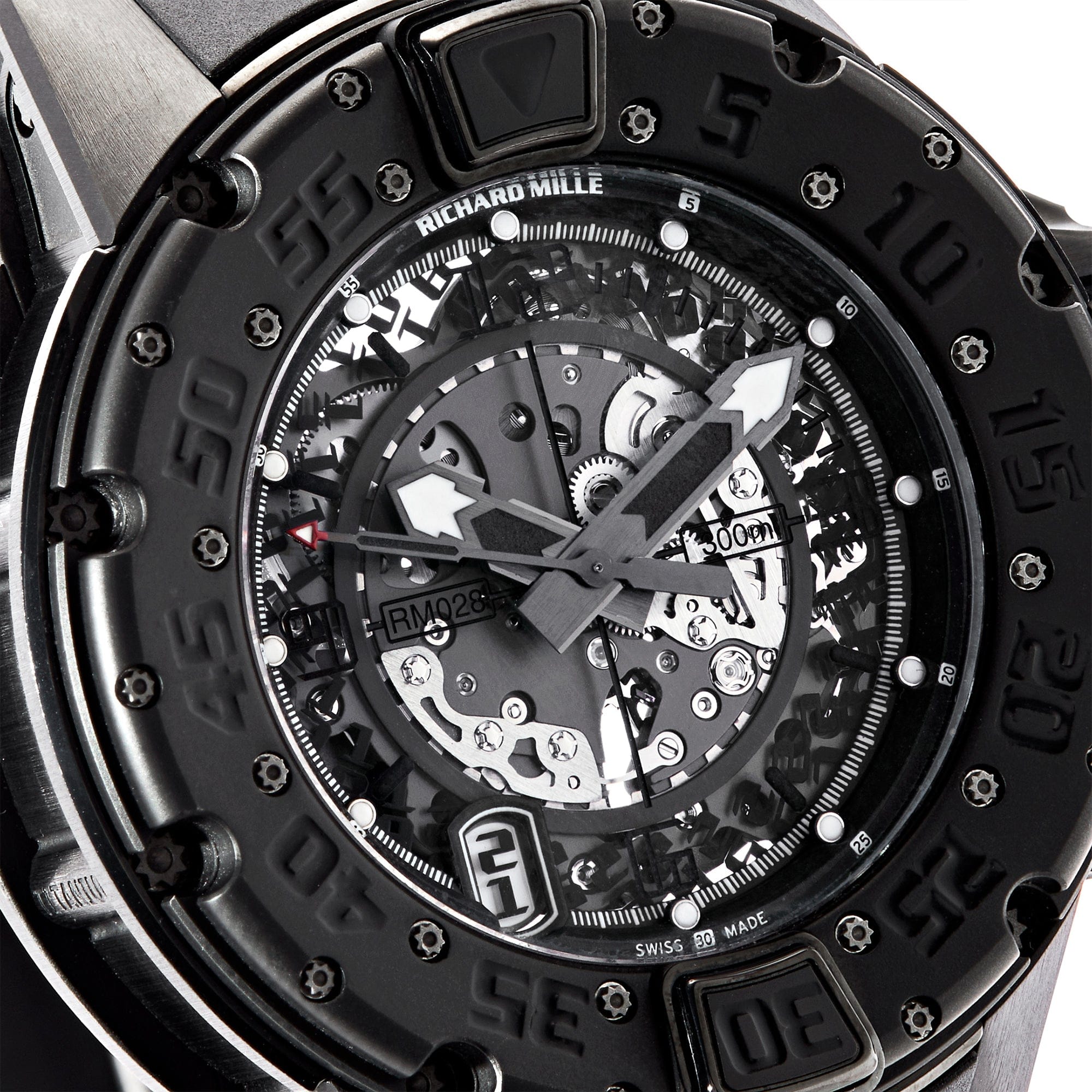 Luxury Watch Richard Mille Boutique Special Black Titanium RM028 Limited Edition to 30pcs Wrist Aficionado