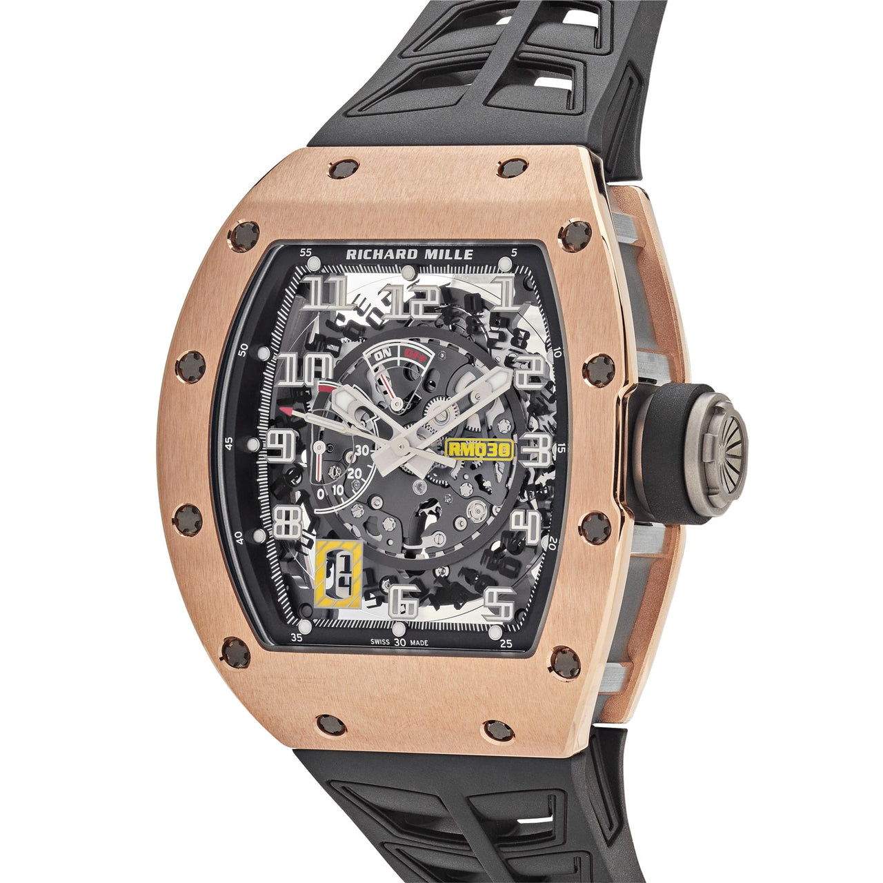 Luxury Watch Richard Mille Rose Gold RM030 Wrist Aficionado