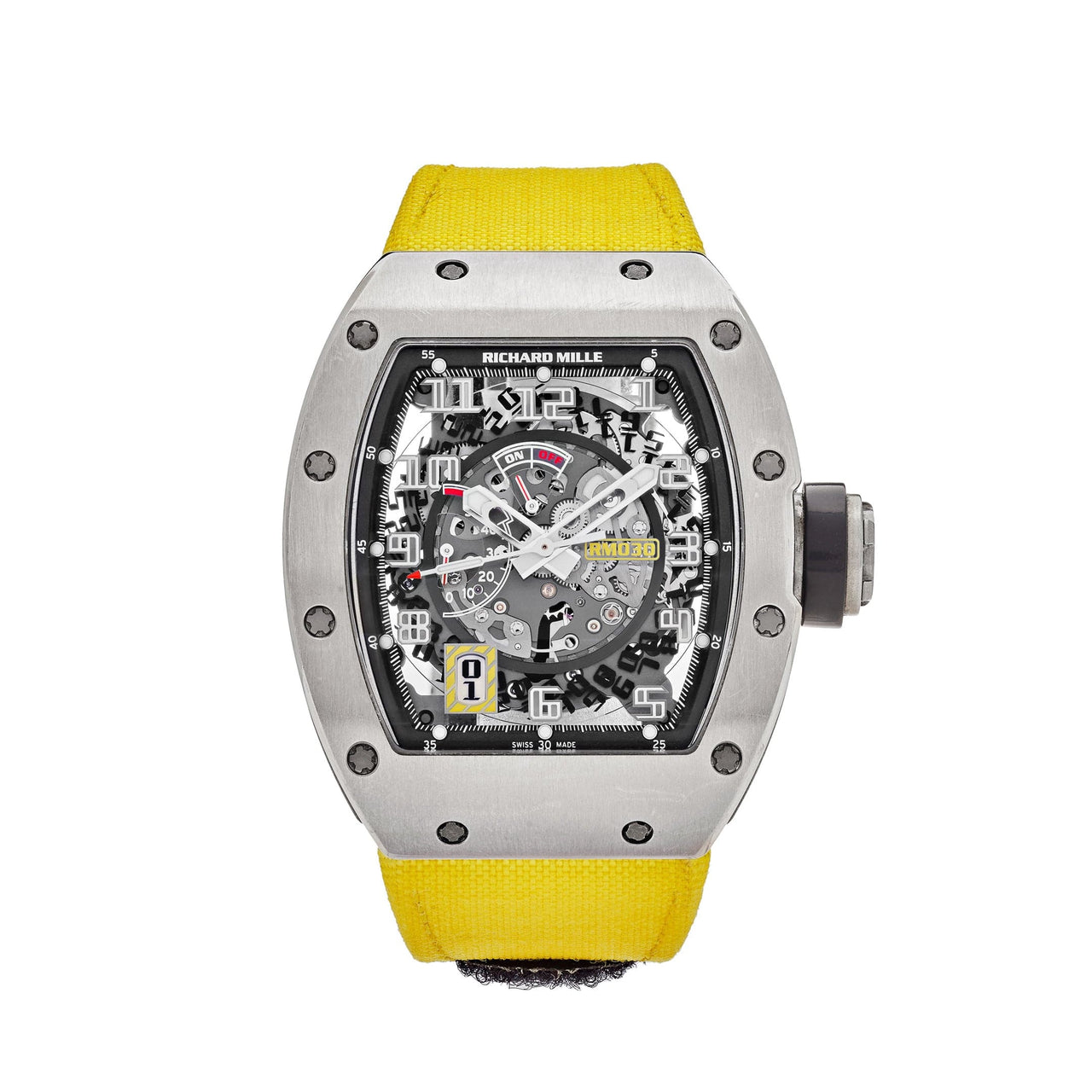 Luxury Watch Richard Mille Titanium Declutchable Rotor RM030 Wrist Aficionado
