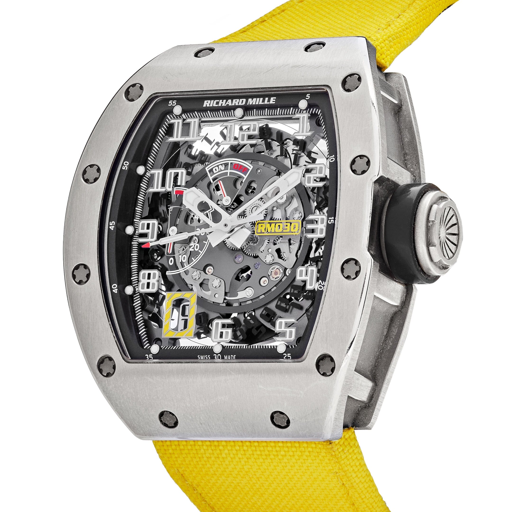 Luxury Watch Richard Mille Titanium Declutchable Rotor RM030 Wrist Aficionado
