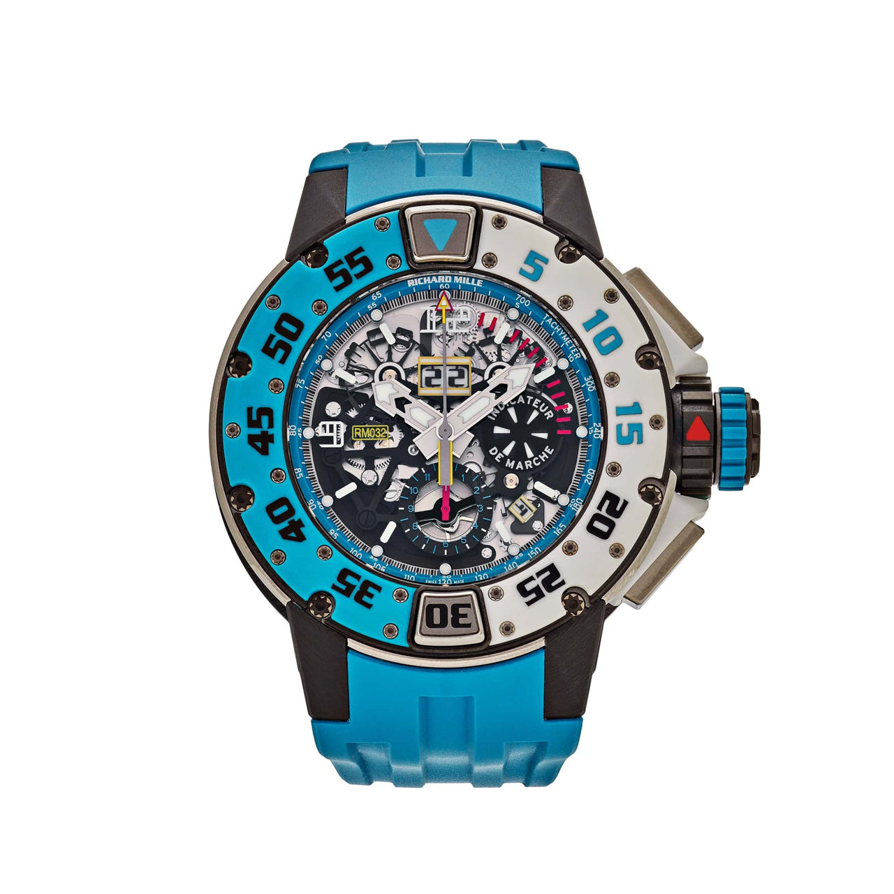 Luxury Watch Richard Mille RM032 Automatic Flyback Chronograph Les Voiles de Saint Barth Limited to 120pcs Wrist Aficionado