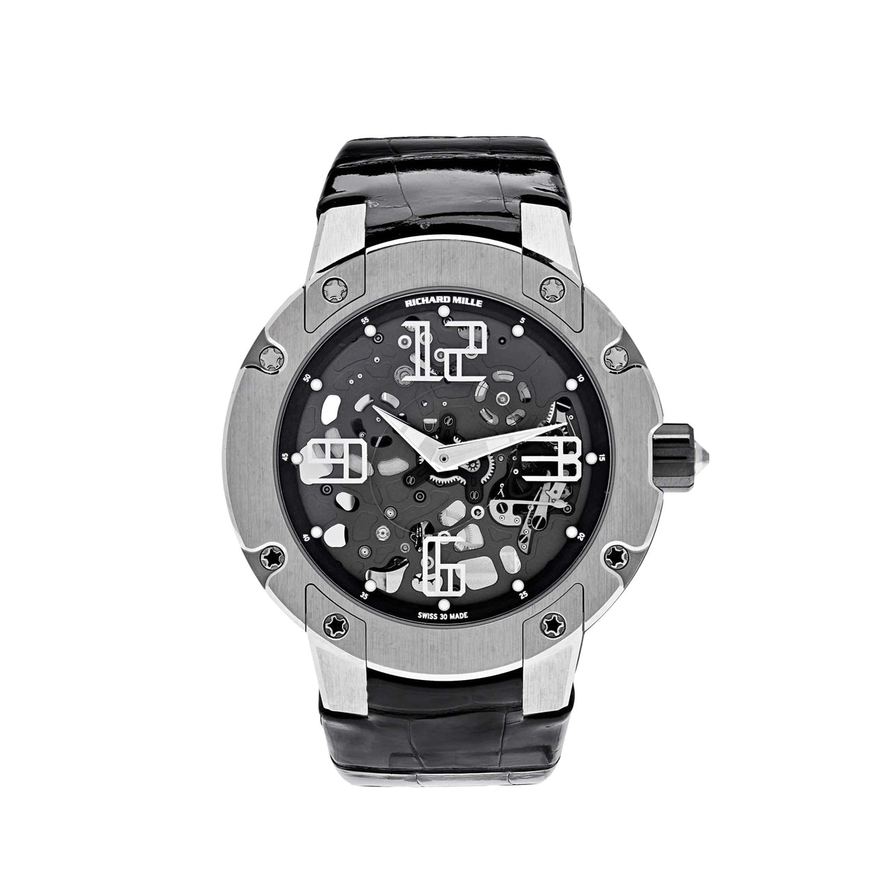 Luxury Watch Richard Mille Automatic Winding Extra Flat Titanium RM033 Wrist Aficionado