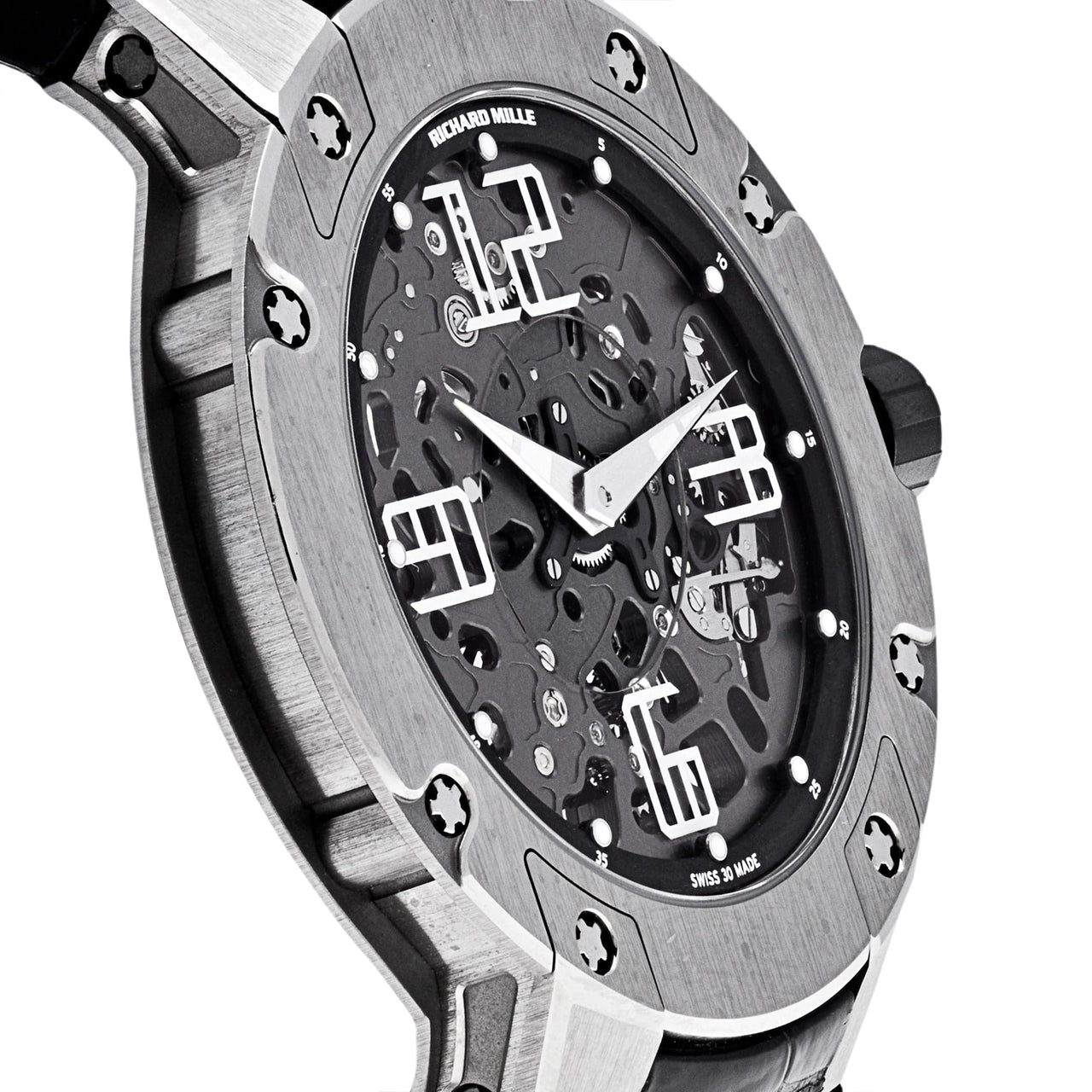 Luxury Watch Richard Mille Automatic Winding Extra Flat Titanium RM033 Wrist Aficionado