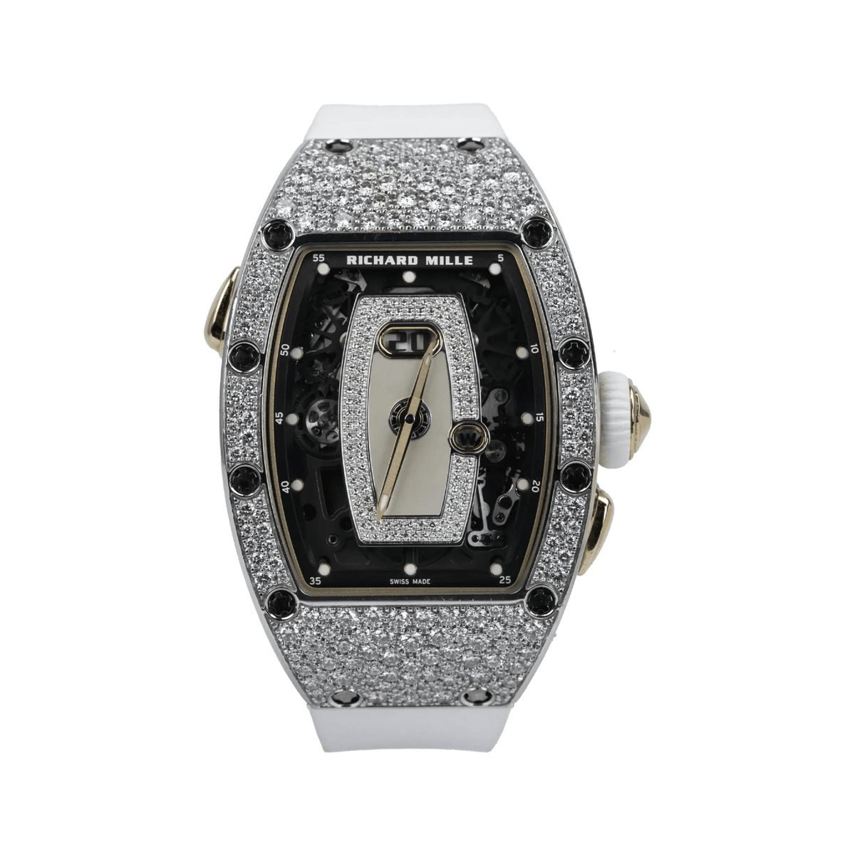 Richard Mille RM 037 'Ladies' White Gold Mother of Pearl Dial Snow Diamond-Set (2025)